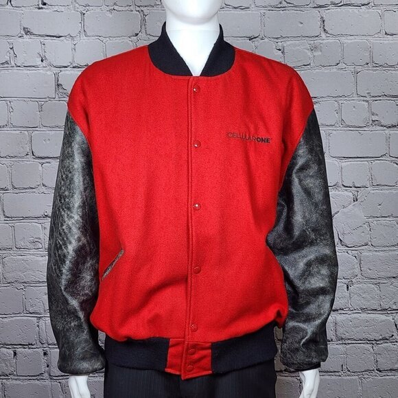 Vintage DeLong Cellular One Varsity Jacket, Men's 2XL - Picture 2 of 11